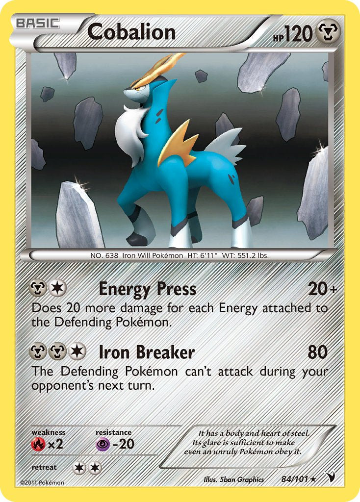 Cobalion (84/101) (Battle Arena Deck Exclusive) (Black & White: Noble Victories) [Theme Deck Exclusive]