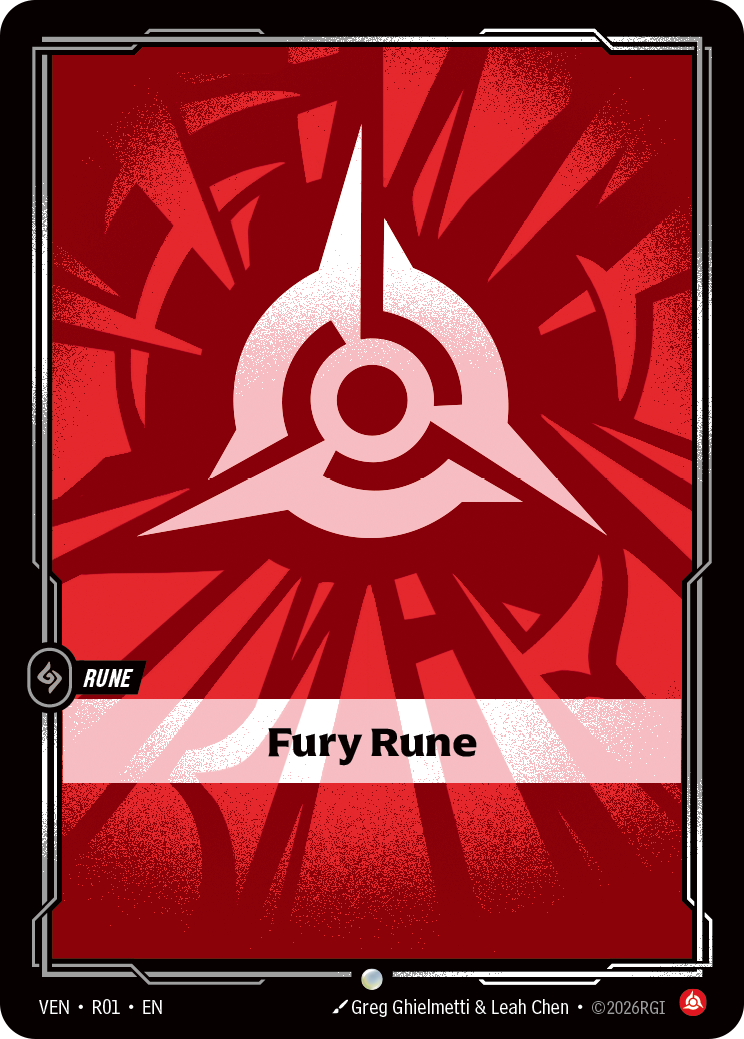 front of card Fury Rune [Vendetta] R01