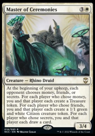Master of Ceremonies (Promo Pack) [Streets of New Capenna Commander Promo Pack]