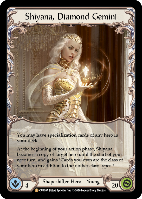 Shiyana, Diamond Gemini [CRU097] (Crucible of War) 1st Edition Cold Foil