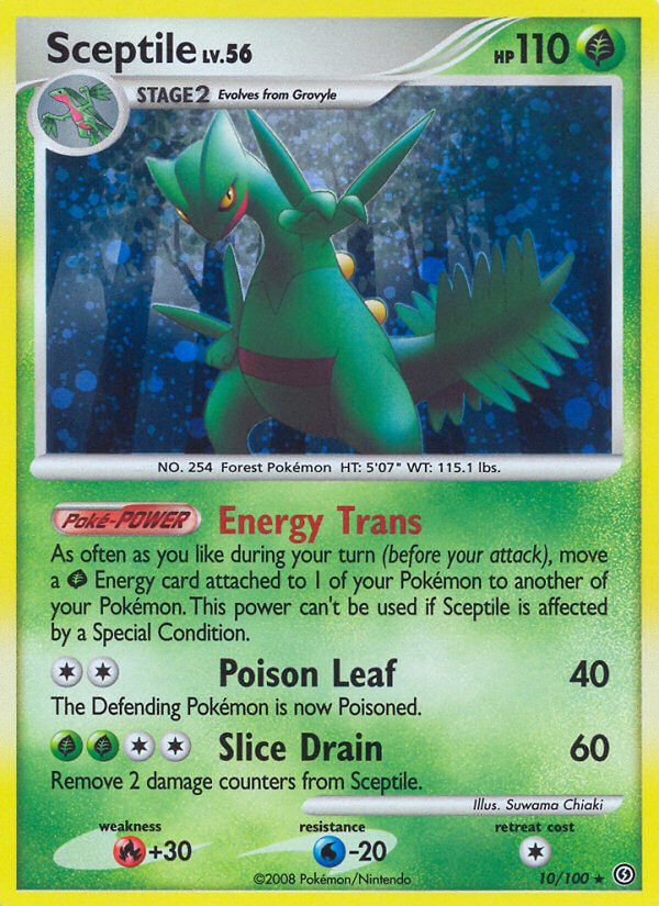 Sceptile (10/100) (Diamond & Pearl: Stormfront) [Theme Deck Exclusive]