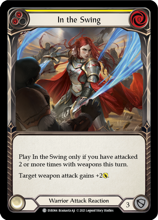 In the Swing (Yellow) [EVR064] (Everfest) 1st Edition Rainbow Foil