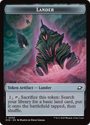 Beast (0006) // Lander Double-Sided Token [Edge of Eternities Commander Tokens]
