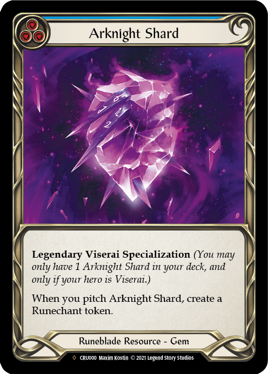 Arknight Shard [U-CRU000] (Crucible of War Unlimited) Unlimited Rainbow Foil