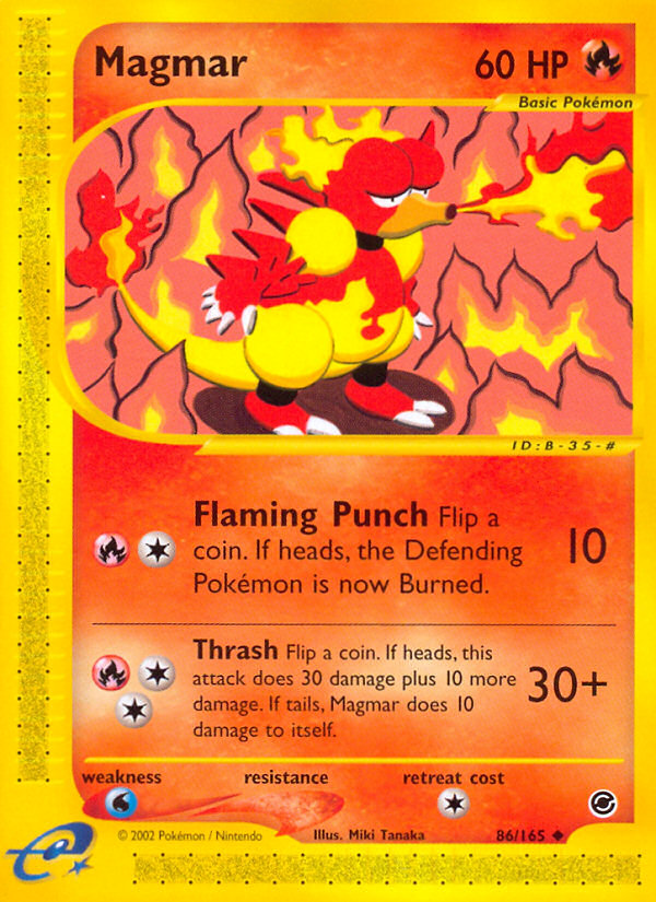 Magmar (86/165) [Expedition: E-Card Base Set]