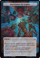 (Oversized Scheme) Kneel Before My Legions (Full Art) [Duskmourn: Archenemy]