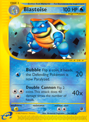Blastoise (36/165) [Expedition: E-Card Base Set]