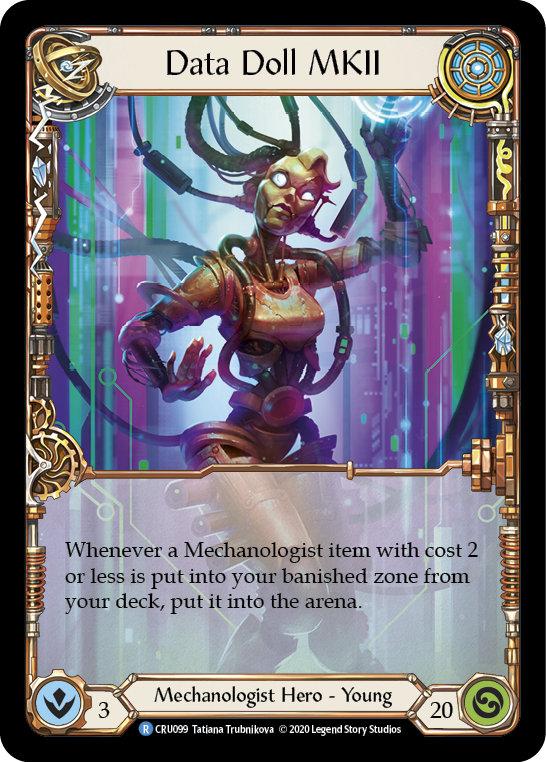 Data Doll MKII [CRU099] (Crucible of War) 1st Edition Rainbow Foil