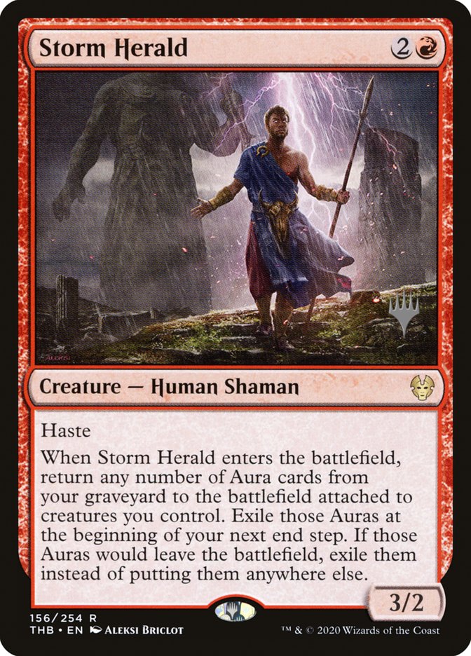 Storm Herald (Promo Pack) [Theros Beyond Death Promo Pack]