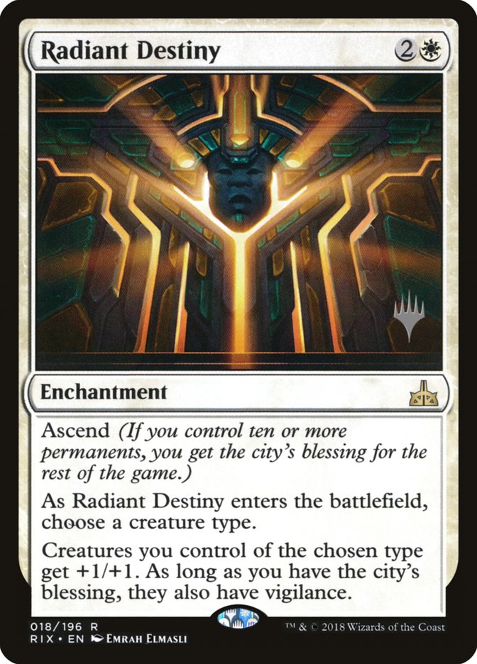 Radiant Destiny (Promo Pack) [Rivals of Ixalan Promo Pack]