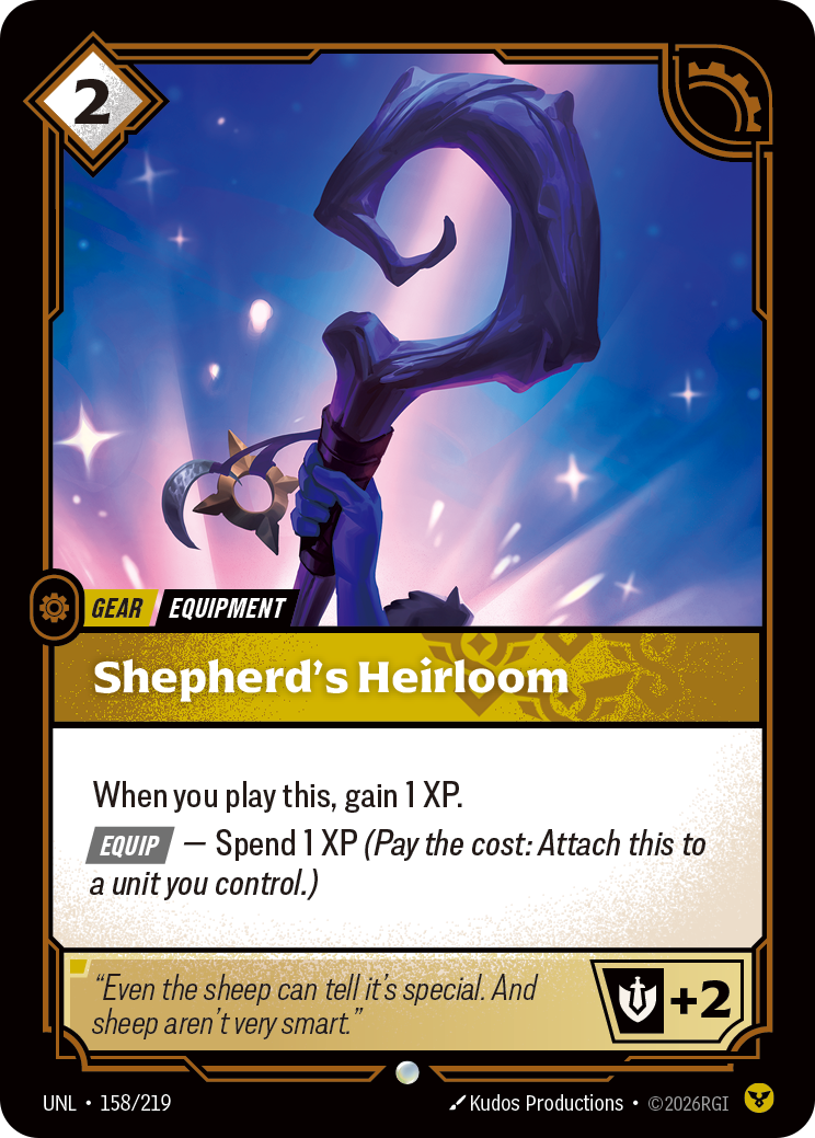front of card Shepherd's Heirloom [Unleashed] 158/219