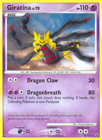 Giratina (28/127) (Platinum: Base Set) [Theme Deck Exclusive]