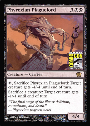 (Oversized) Phyrexian Plaguelord (San Diego Comic Con Oversized) [Oversize Cards]