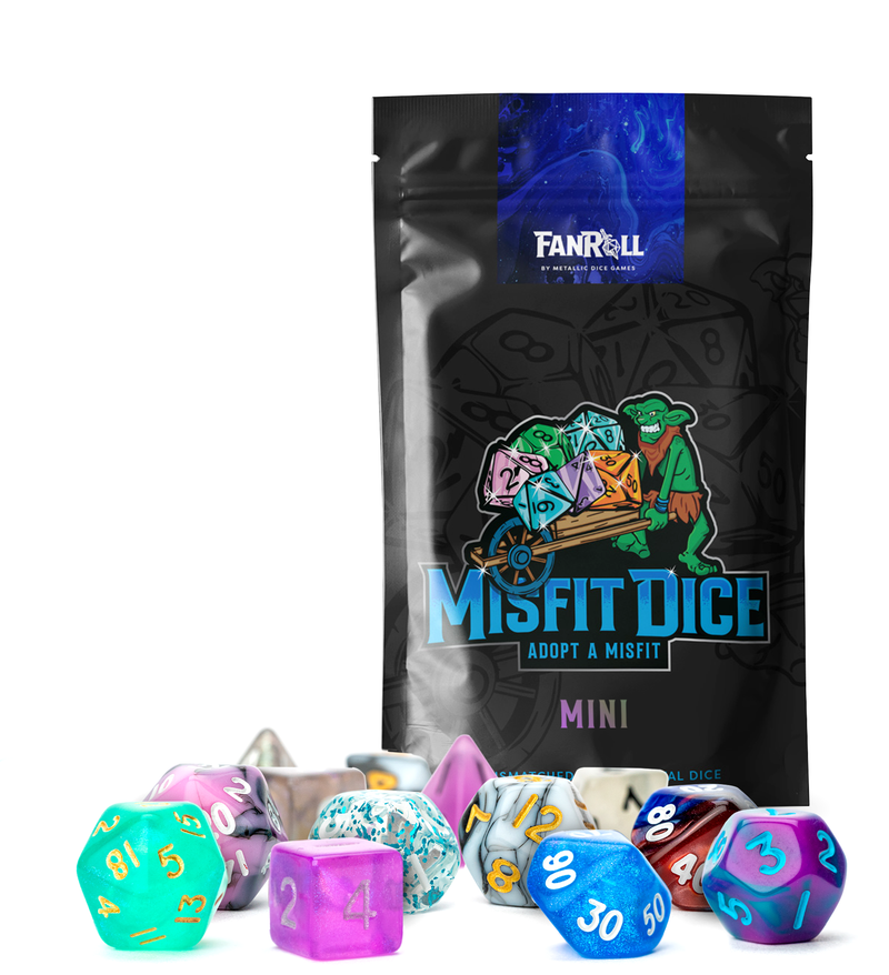 Fanroll Misfit Dice Mystery Bag - 2 Mini 7-Piece Sets