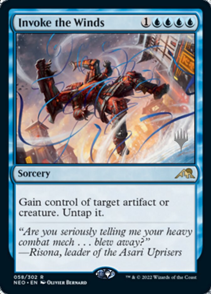 Invoke the Winds (Promo Pack) [Kamigawa: Neon Dynasty Promo Pack]