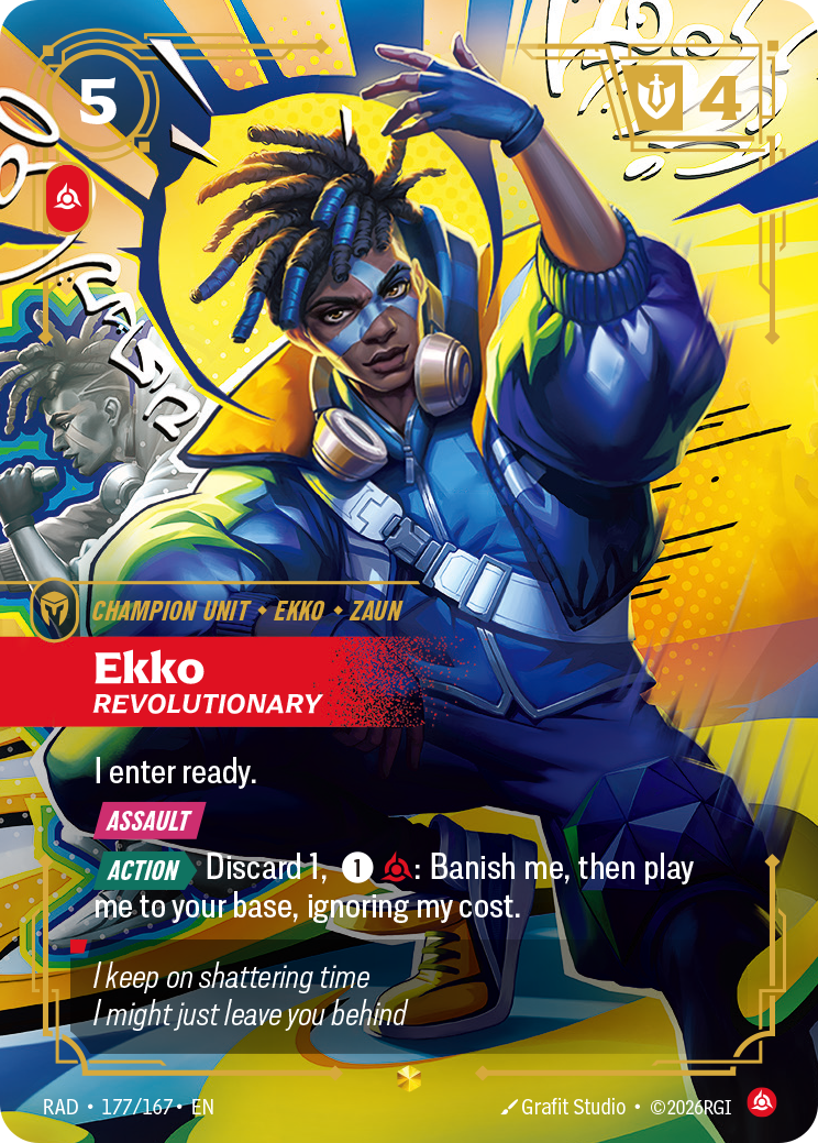 front of card Ekko, Revolutionary (Overnumbered) [Radiance] 177/167