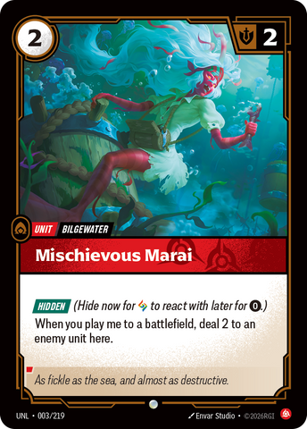 front of card Mischievous Marai [Unleashed] 003/219