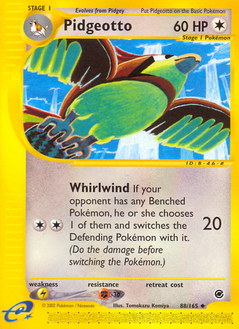 Pidgeotto (88/165) [Expedition: E-Card Base Set]