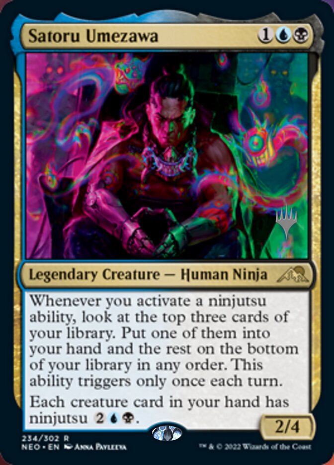 Satoru Umezawa (Promo Pack) [Kamigawa: Neon Dynasty Promo Pack]
