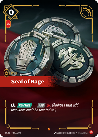 front of card Seal of Rage [Origins] #040