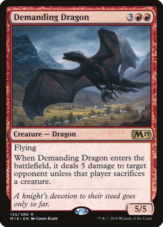 Demanding Dragon (Promo Pack) [Core Set 2019 Promo Pack]