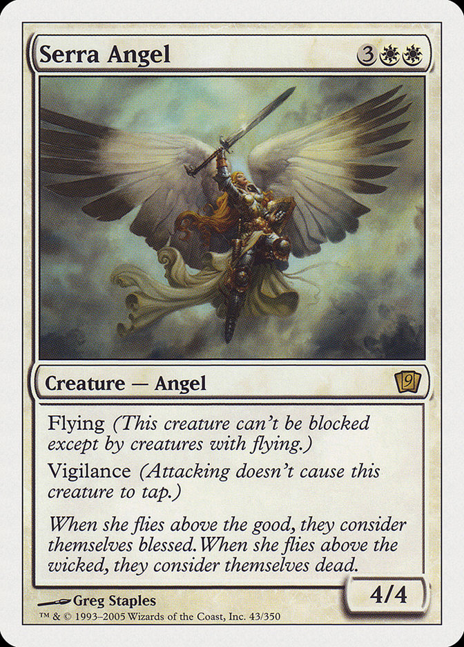 (Oversized) Serra Angel (9th Edition) [Oversize Cards]