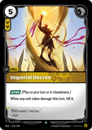 front of card Imperial Decree [Origins]