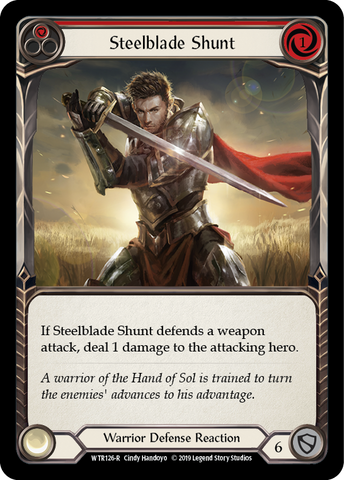Steelblade Shunt (Red) [WTR126-R] (Welcome to Rathe) Alpha Print Rainbow Foil
