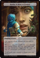 (Oversized Scheme) Reality Is Mine to Control (Full Art) [Duskmourn: Archenemy]