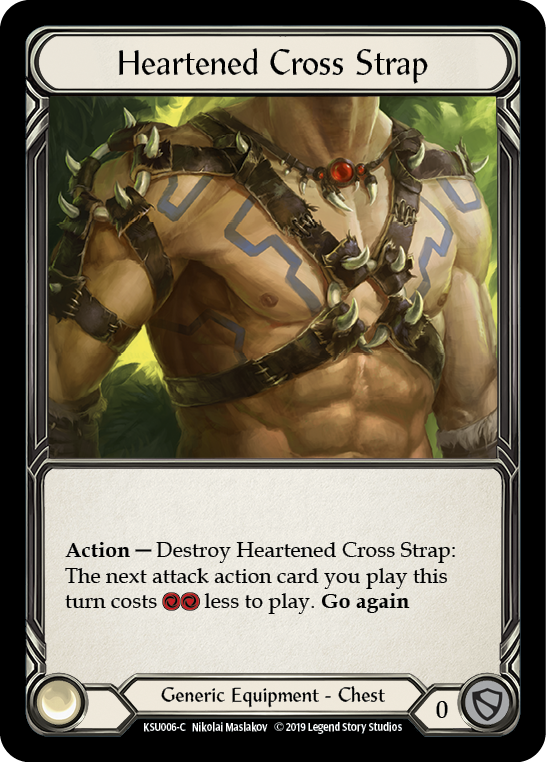 Heartened Cross Strap [KSU006-C] (Katsu Hero Deck) 1st Edition Normal