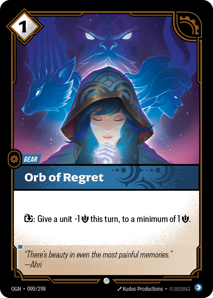 front of card Orb of Regret [Origins]