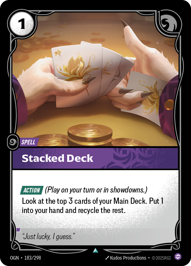 front of card Stacked Deck [Origins] #183