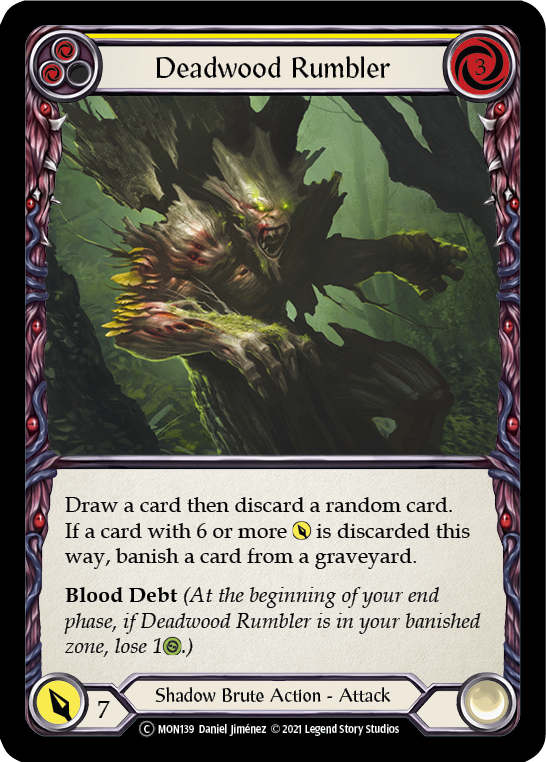 Deadwood Rumbler (Yellow) [U-MON139] (Monarch Unlimited) Unlimited Normal