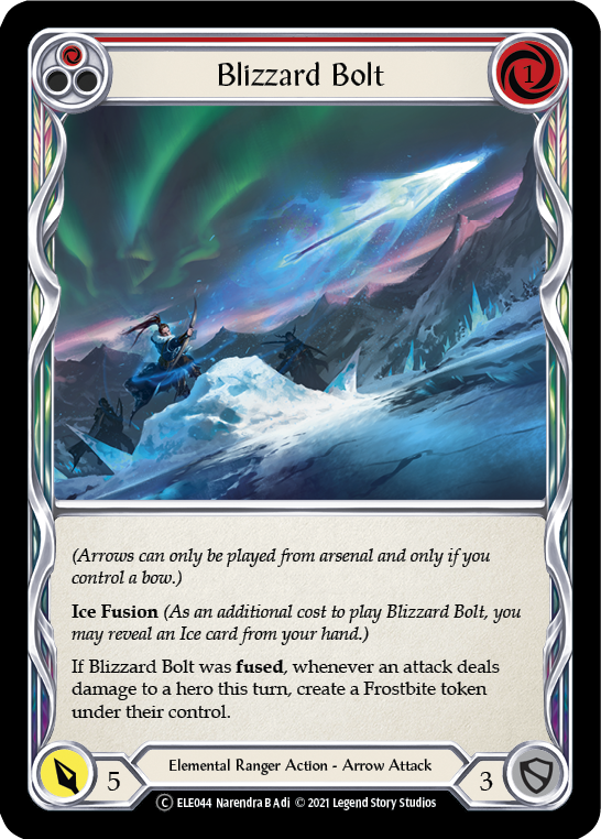 Blizzard Bolt (Red) [U-ELE044] (Tales of Aria Unlimited) Unlimited Rainbow Foil