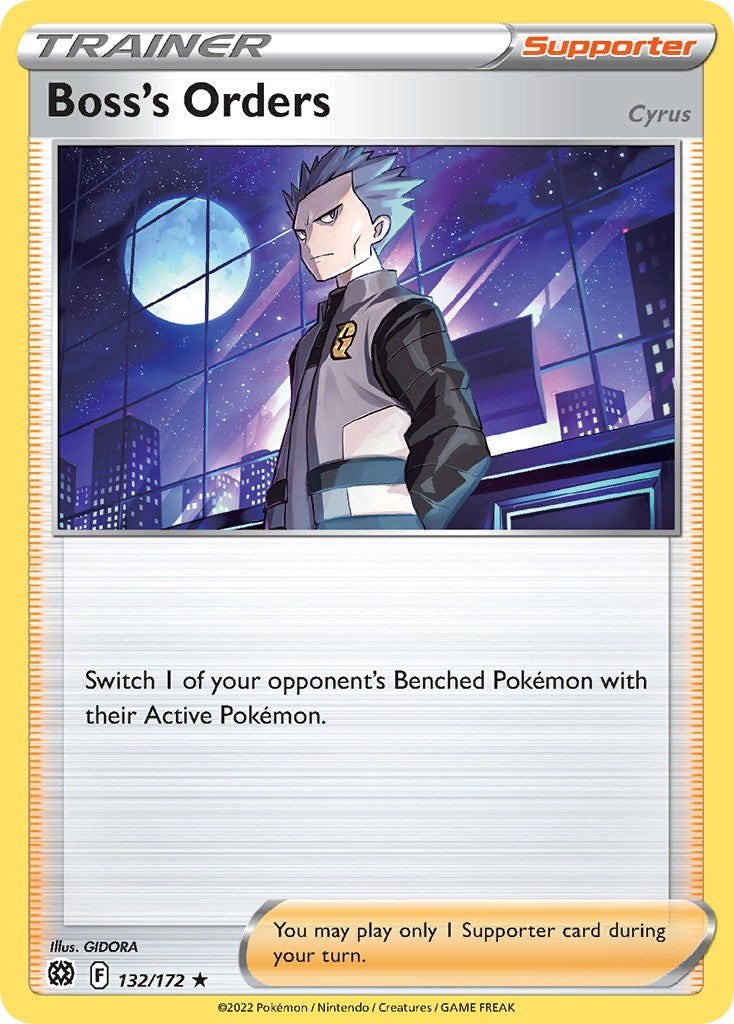 Boss's Orders (132/172) (Cosmos Foil) (Sword & Shield: Brilliant Stars) [Theme Deck Exclusive]