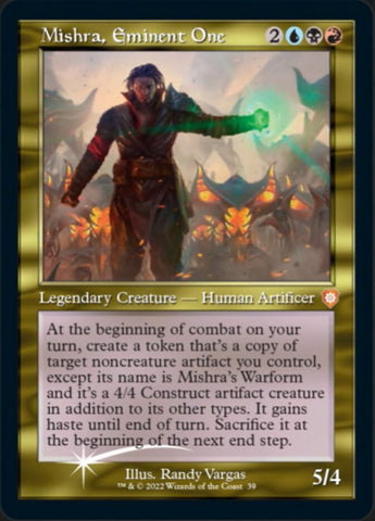 (Thick Stock Display Commander) Mishra, Eminent One (039) (Retro) [The Brothers' War Commander]