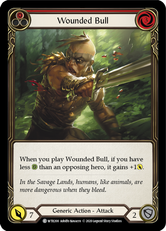Wounded Bull (Red) [U-WTR200] (Welcome to Rathe Unlimited) Unlimited Normal