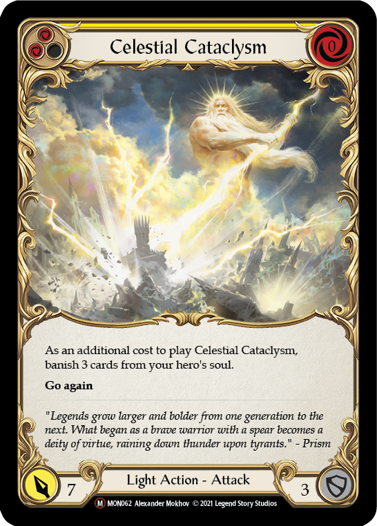 Celestial Cataclysm [U-MON062-RF] (Monarch Unlimited) Unlimited Rainbow Foil