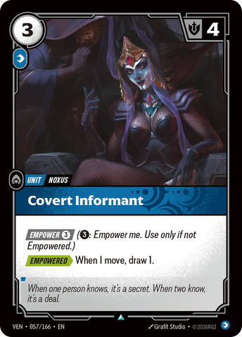 front of card Covert Informant [Vendetta] 057/166