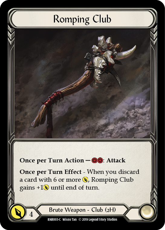 Romping Club [RNR003-C] (Rhinar Hero Deck) 1st Edition Normal