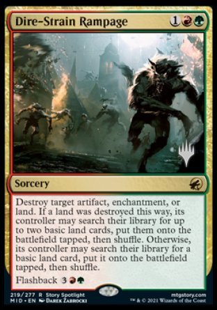 Dire-Strain Rampage (Promo Pack) [Innistrad: Midnight Hunt Promo Pack]