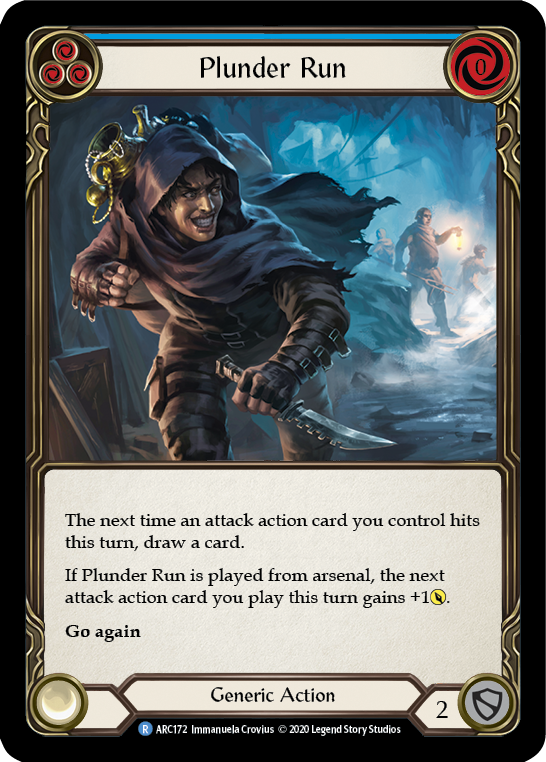 Plunder Run (Blue) [U-ARC172] (Arcane Rising Unlimited) Unlimited Normal