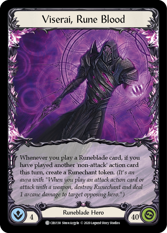 Viserai, Rune Blood [CRU138] (Crucible of War) 1st Edition Normal