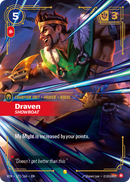 front of card Draven, Showboat (Overnumbered) [Vendetta] 172/166