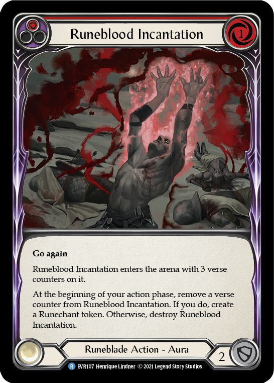 Runeblood Incantation (Red) [EVR107] (Everfest) 1st Edition Normal
