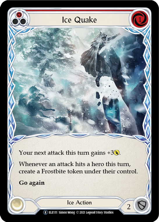 Ice Quake (Red) [U-ELE151] (Tales of Aria Unlimited) Unlimited Rainbow Foil