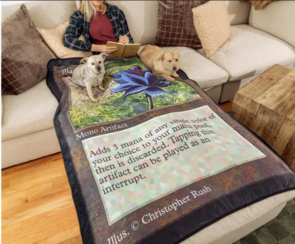 Magic: The Gathering - Fleece Throw Blanket - Black Lotus