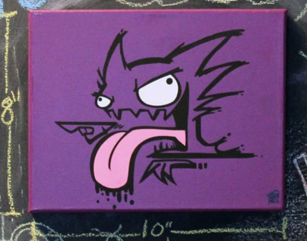 Hauntass - (Hand Painted Canvas) - Rawry & Pohly Art