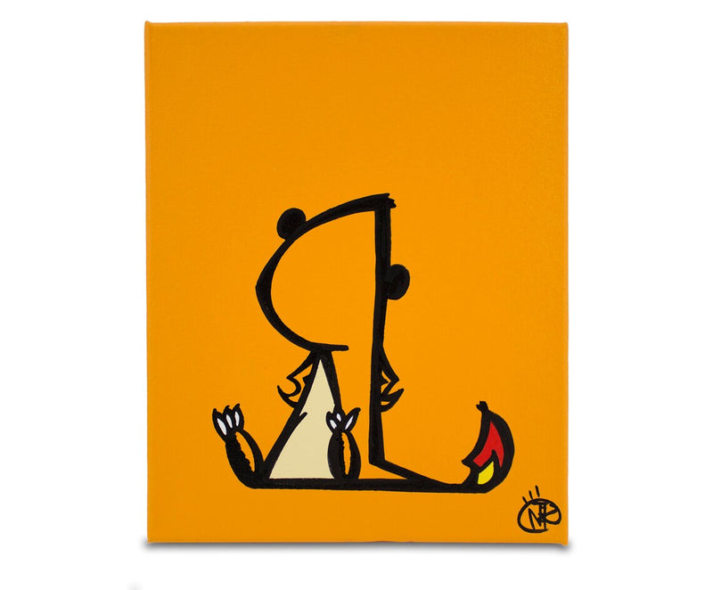 Sassymander - (Archival Canvas Giclée Print) - Rawry & Pohly Art