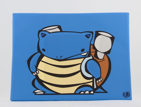 Blastball - (Archival Canvas Giclée Print) - Rawry & Pohly Art